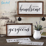 Good Morning Gorgeous + Hello There Handsome Stencil Set