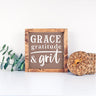 Grace, Gratitude, and Grit Mini Sign Stencils (6 Pack)