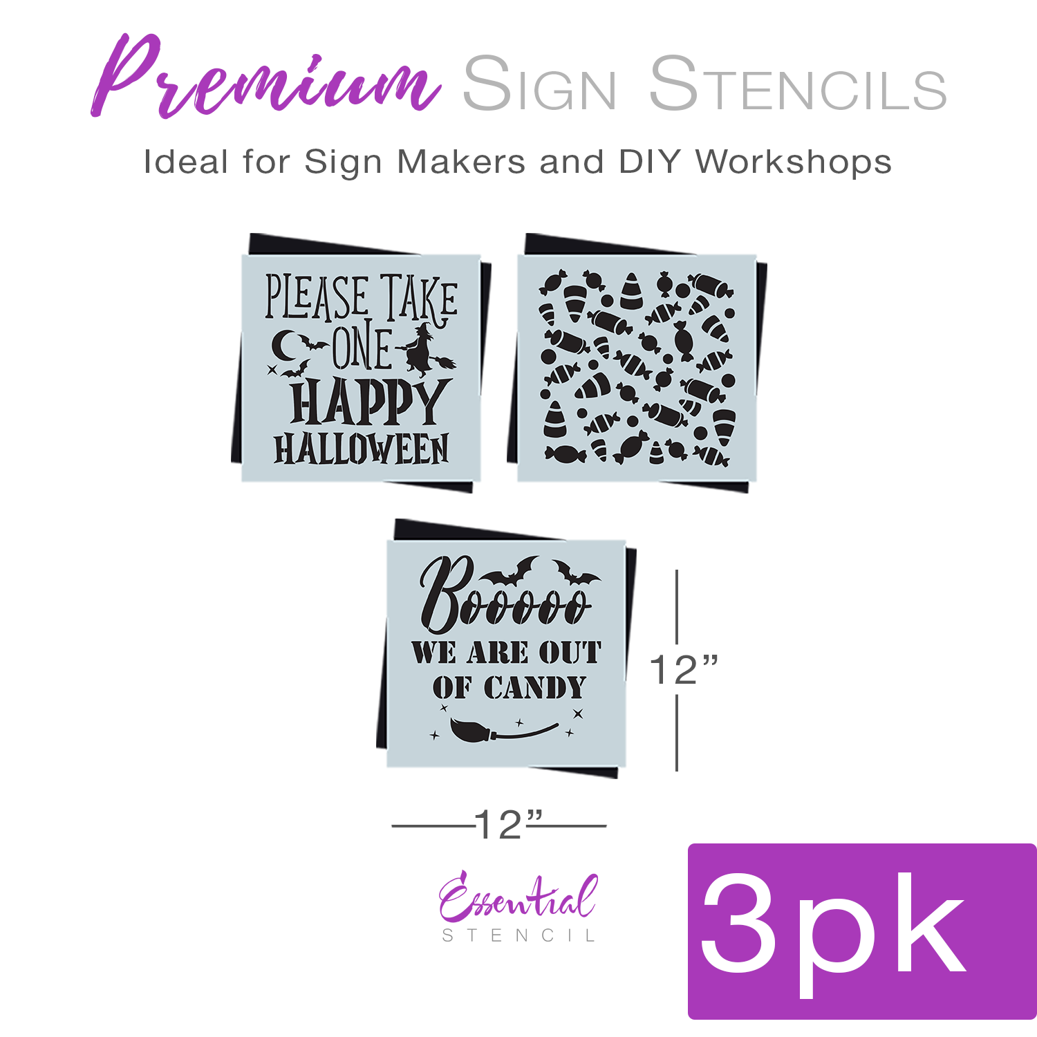 Stencils for Painting on Wood Reusable - 6 Inspirational Word Stencils for  Wood Signs, Canvas and More -Farmhouse Stencil Set Includes Large Stencils