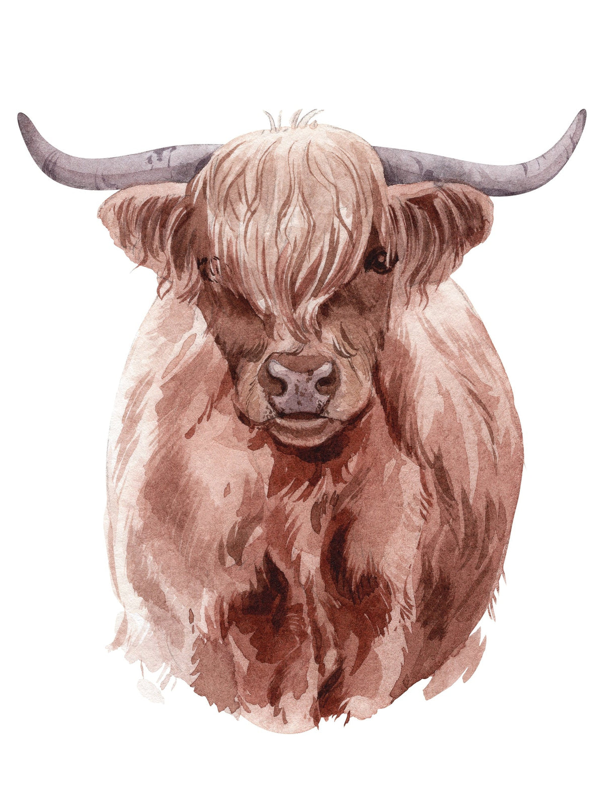 Large Highland and Holstein Cow Rub-on Transfer Set-Rub-on Transfer-Essential Stencil