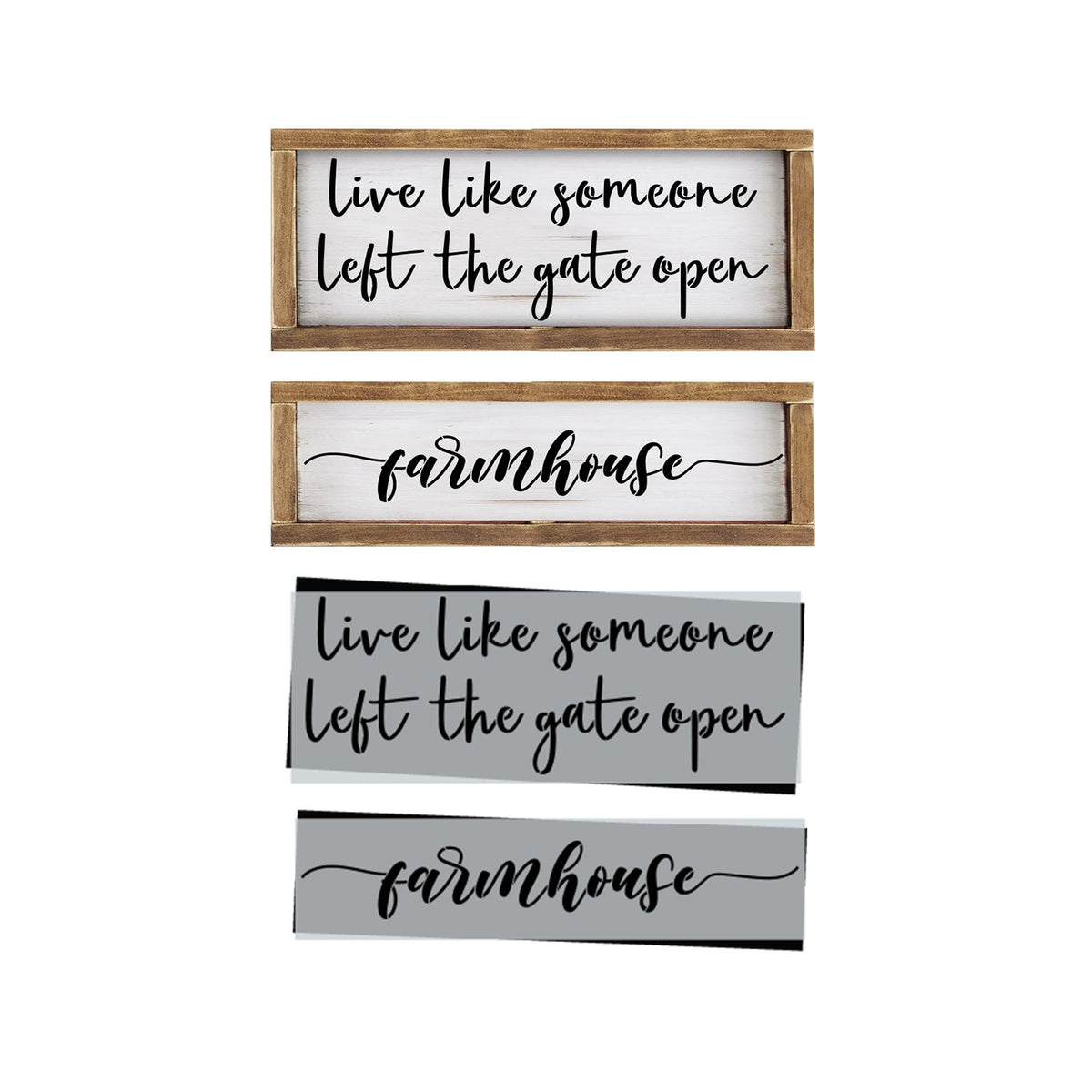 Left the Gate Open Stencil Set (2 Pack)-Farmhouse-Essential Stencil