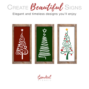 Modern Christmas Trees Stencil Set (3 Pack)-Christmas-Essential Stencil