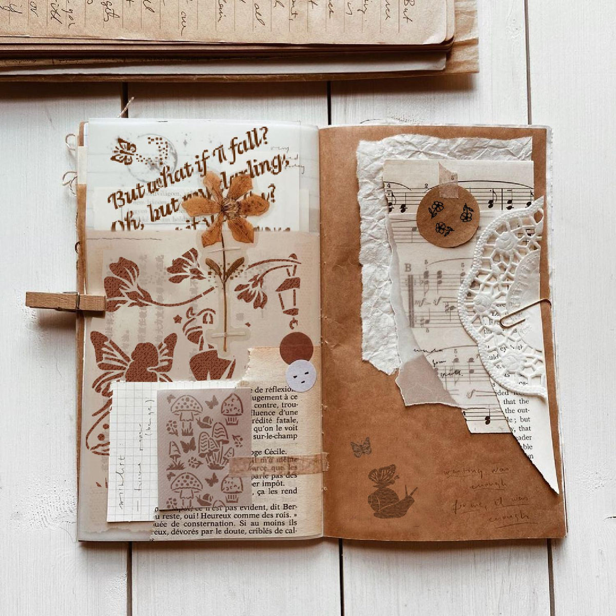 DIY reusable junk journaling mushroom and fairies stencils, mushroom and fairies card making stencils, mushroom slug and butterfly pattern, but what if i fall? oh, but my darling what if you fly quote stencil for min wood signs, Erin Hanson quote signs , scrapbooking stencils, mini enchanted theme wood sign stencils