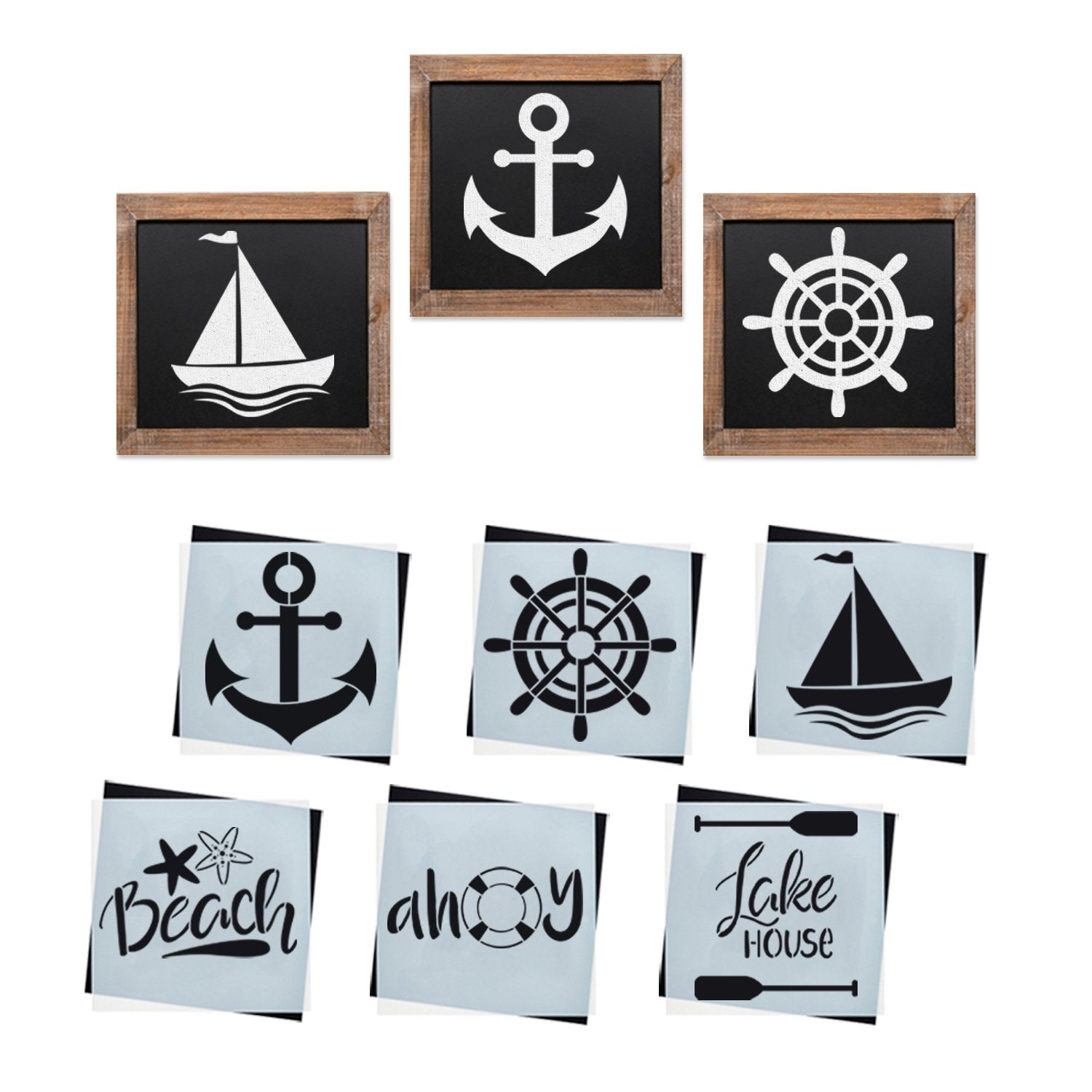Beach Stencils For Walls Beach stencils for walls