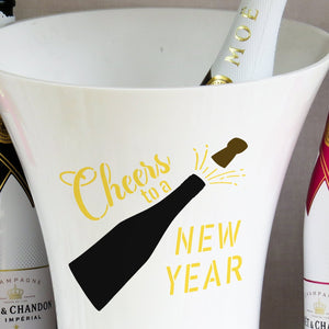 DIY reusable Happy New Year mini sign stencils, Cheers to a new year stencil, fireworks stencil, bottle popping New Year stencil, New Year DIY crafts