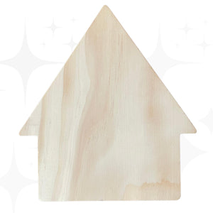 Premium Pine Mini Wood House-Wood Surface-Essential Stencil