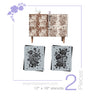 Rose Floral Pattern Stencil Set (2 Pack)