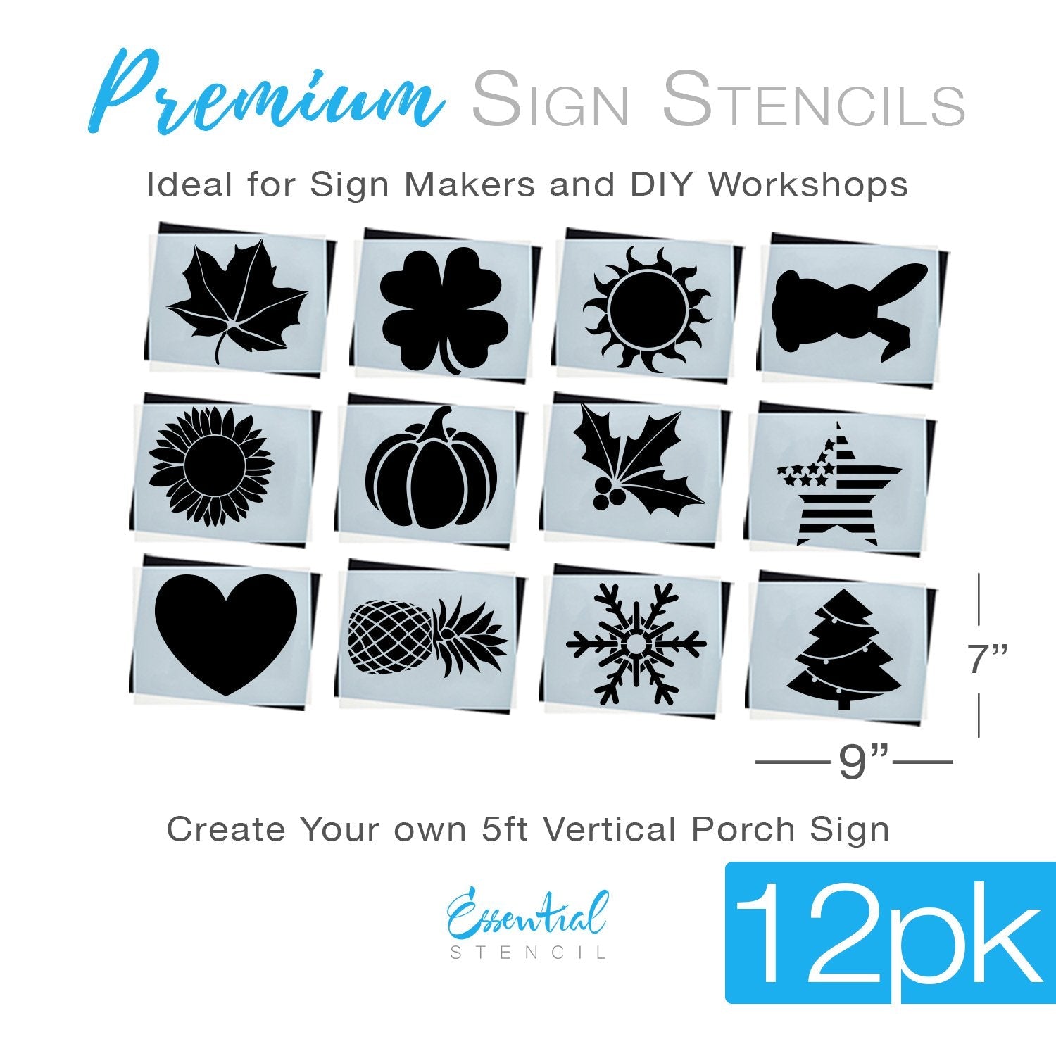 Welcome Stencils for Painting on Wood Reusable Seasonal Kit, 26pcs/Set  Stencil Stuff, Large Home Stencil, Halloween, Christmas, Large Letter  Stencils for Crafts, American Flag, Autumn Stencils