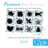 Seasonal Icons Stencil Set (12 Pack)