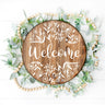 Spring Welcome Door Hanger Sign Stencil