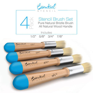 Best Selling Pure Bristle Stencil Brush Set - Essential Stencil