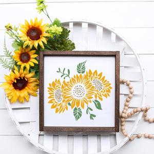 Sunflowers Bouquet Stencil Set (2 Pack)-Sunflowers-Essential Stencil
