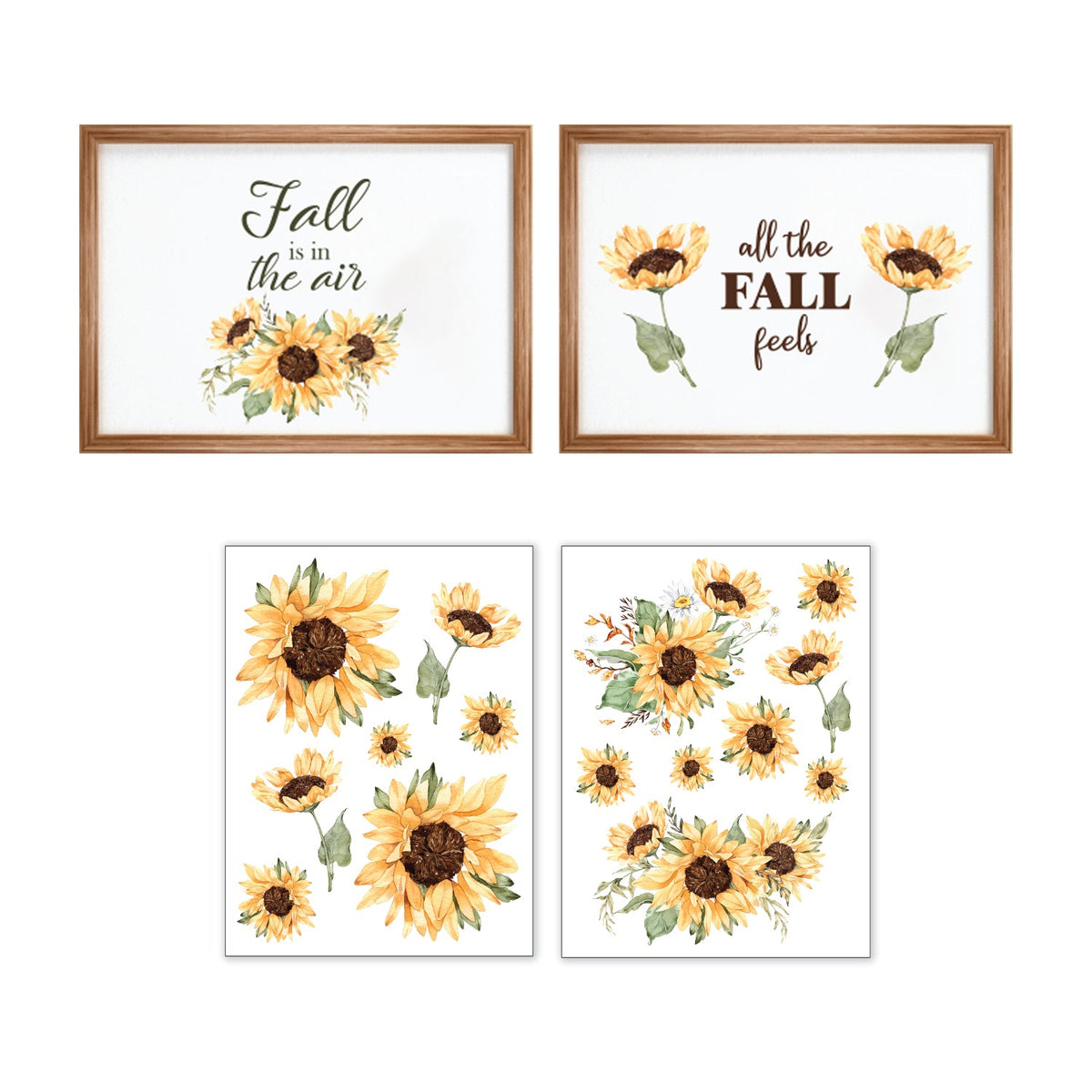 Sunflowers Rub-on Transfer-Rub-on Transfer-Essential Stencil