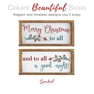 To All a Good Night Stencil Set (2 Pack)-Christmas-Essential Stencil