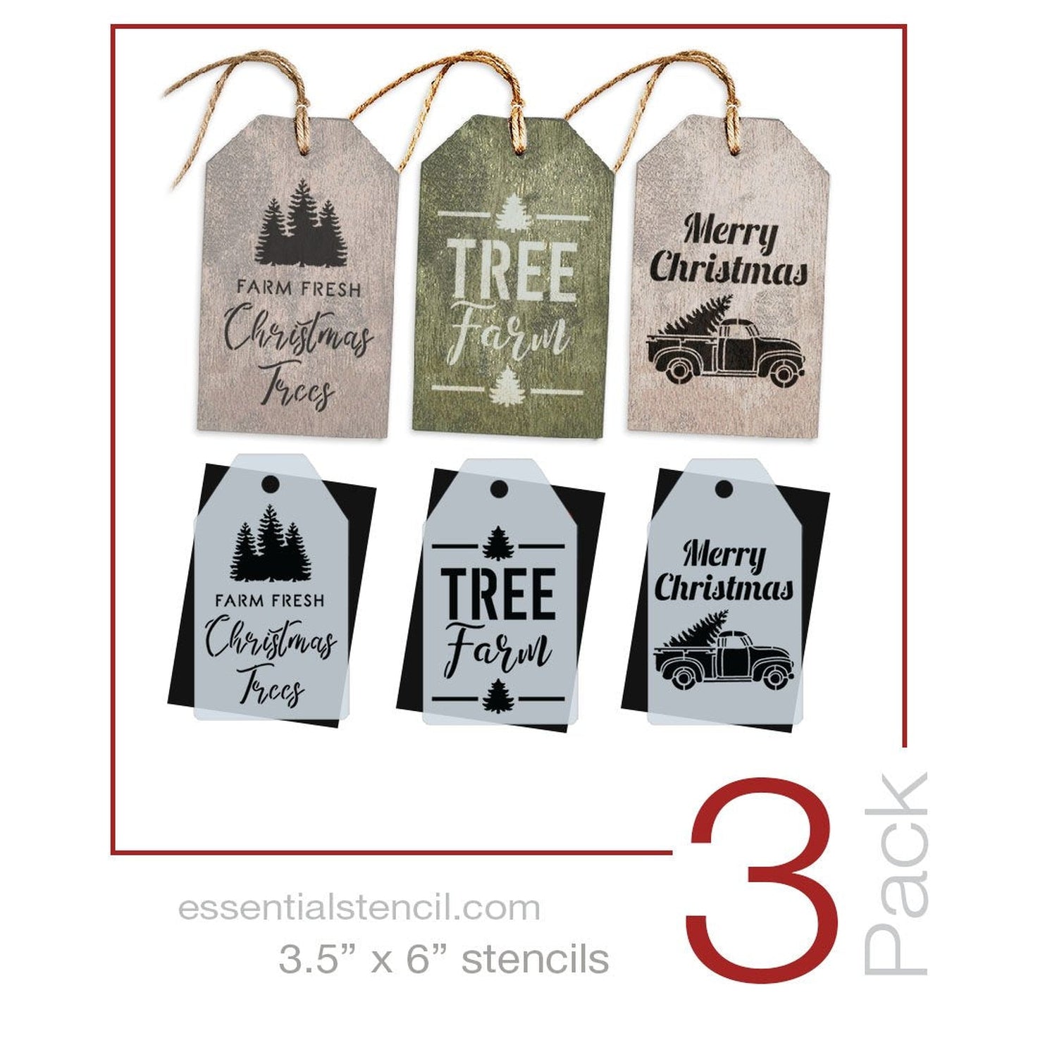 Farm Fresh Christmas Tree Stencil