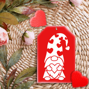 Valentine's Gnomes Mini Tag Stencil Set (3 Pack)-Valentine-Essential Stencil