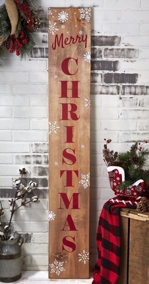 Reusable Vertical Believe Sign Stencil, Rustic holiday farmhouse vertical front porch leaner sign