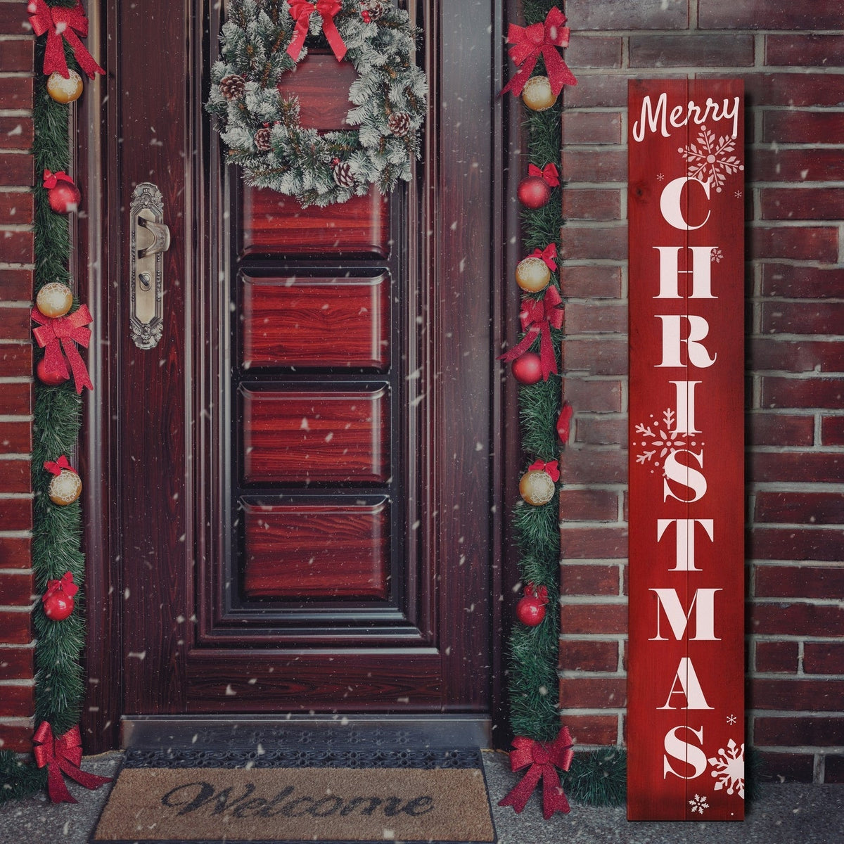 Merry Christmas PorchSign Stencil