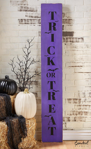 halloween sign trick or treat message