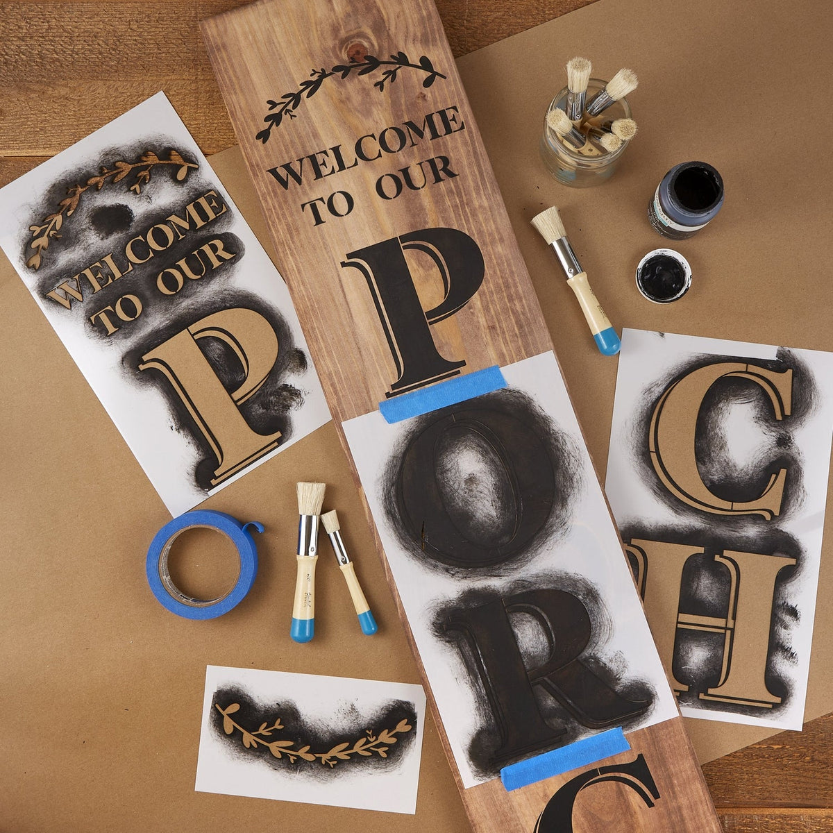 Welcome to our Porch Vertical Stencil-Porch Leaner-Essential Stencil