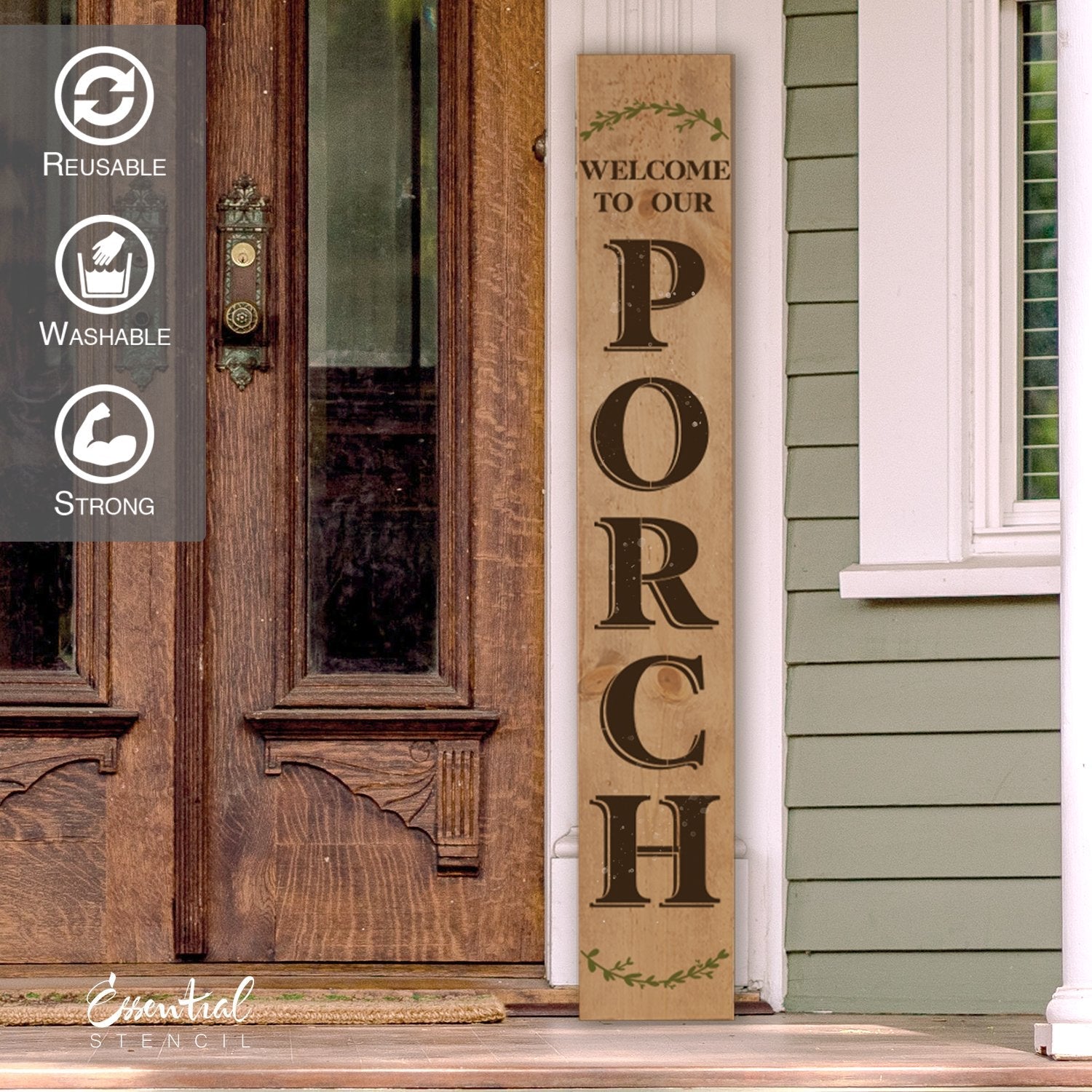 Welcome to our Porch Vertical Stencil-Porch Leaner-Essential Stencil