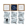 White Christmas Mini Sign Stencils (6 Pack)